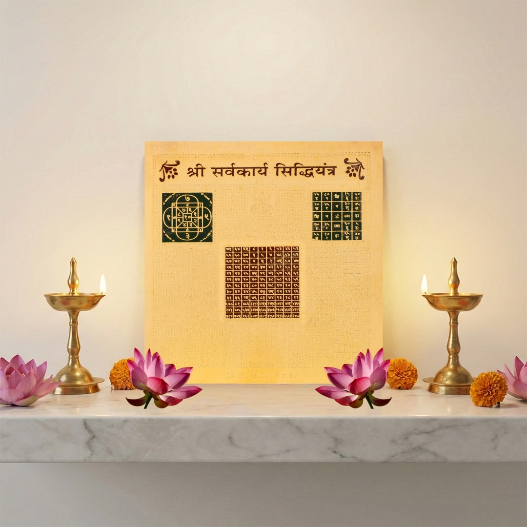 Gold Plated Srva Karya Siddhi Yantra